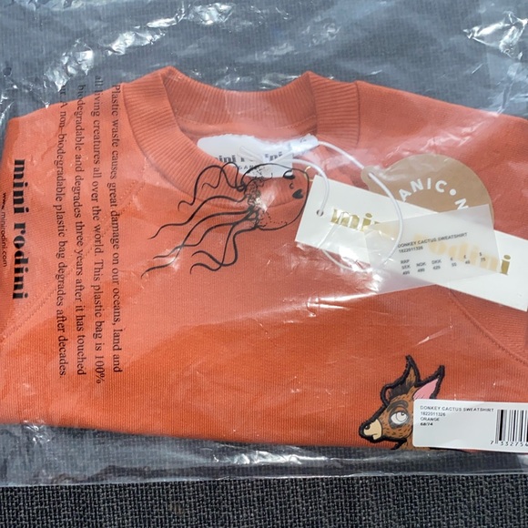 Mini Rodini Donkey Cactus Sweatshirt NWT - Picture 4 of 4